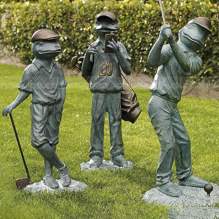 funny golf statues