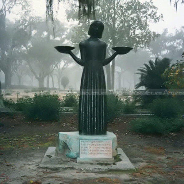 bird girl statue replica