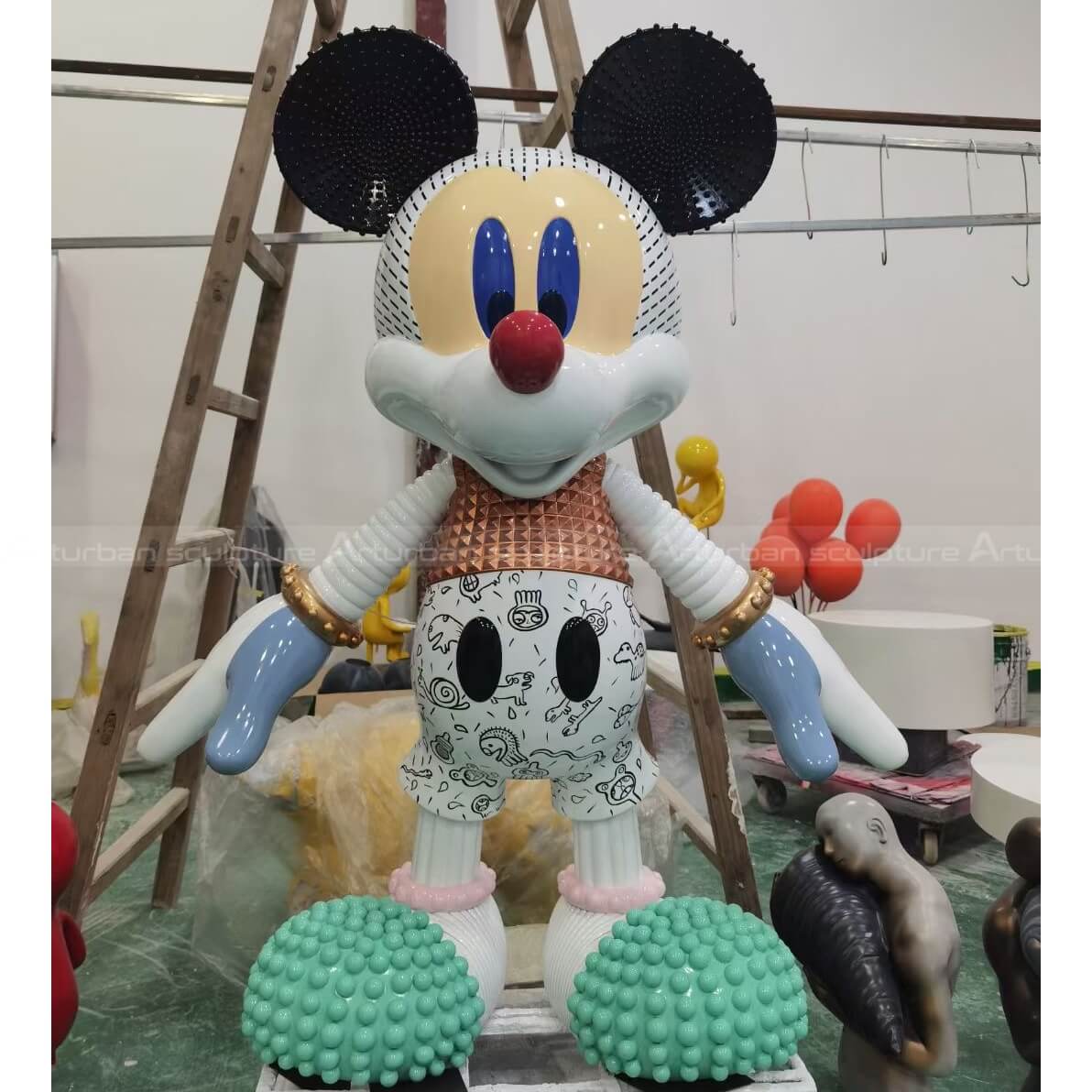 life size mickey mouse statue