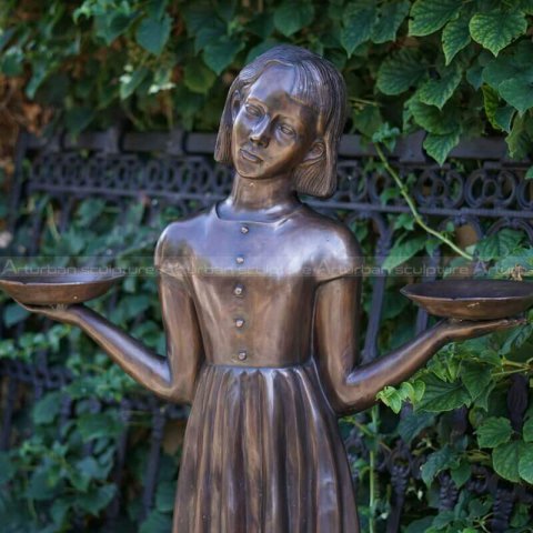 Savannah bird girl sculpture