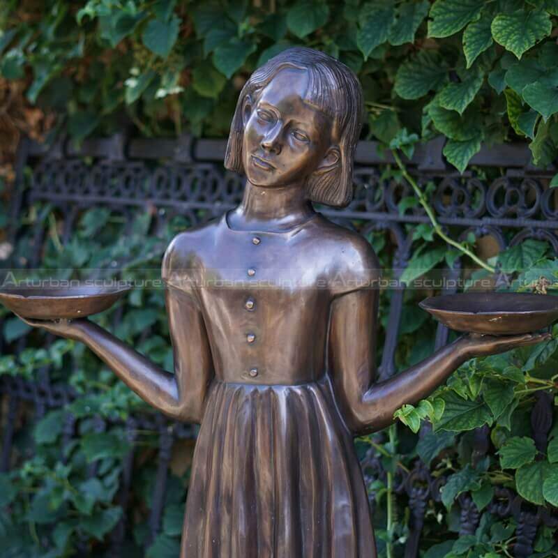 Savannah bird girl sculpture