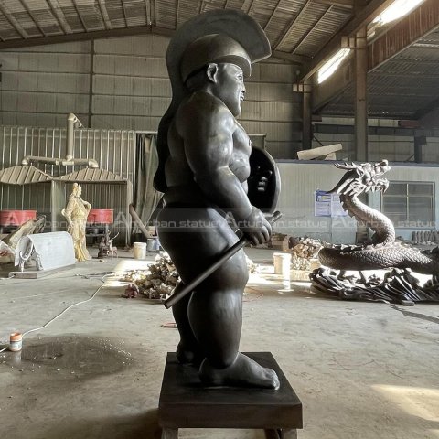 bronze roman Warrior Statue