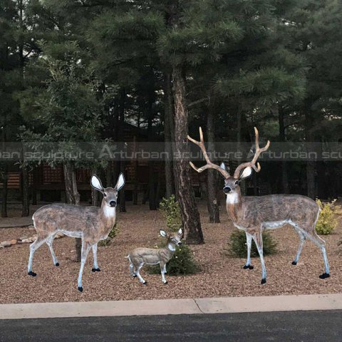 life size whitetail deer statues