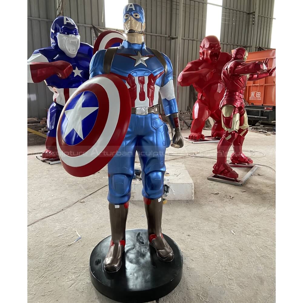 captain america sculpture 