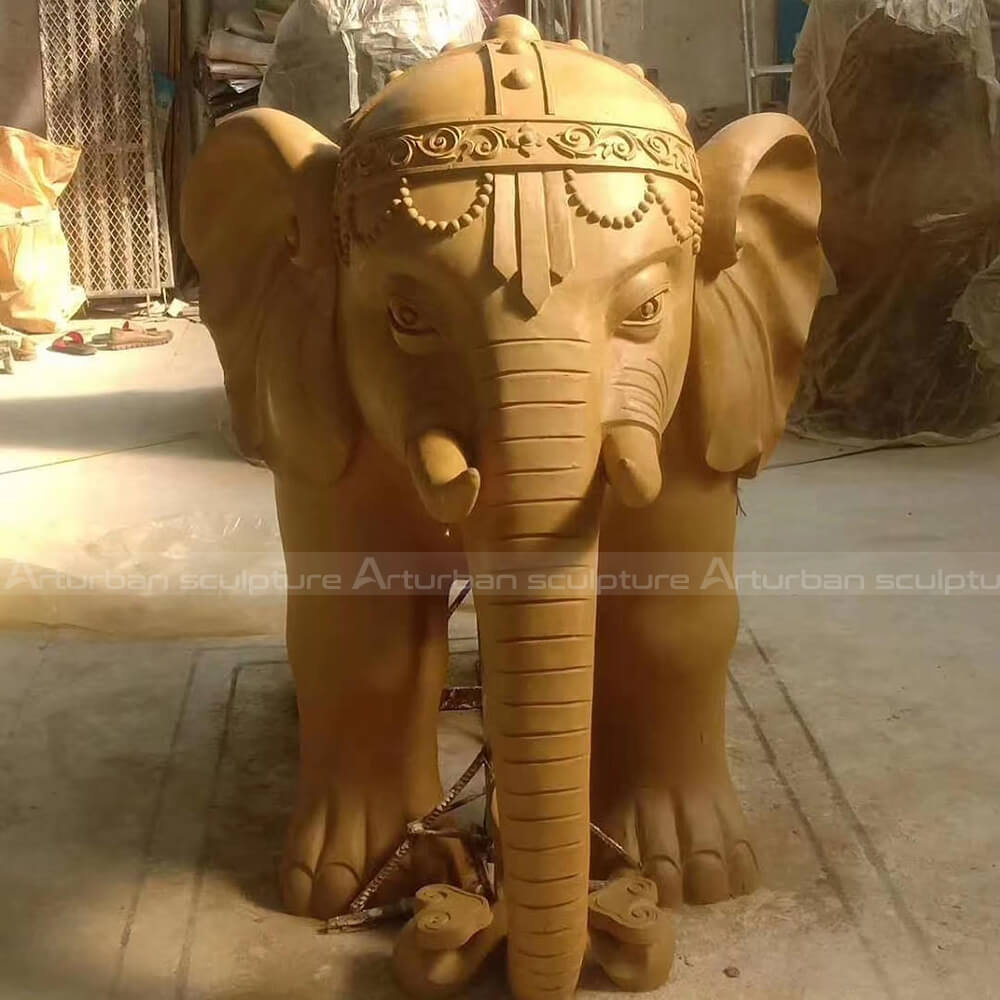indian elephant clay mold