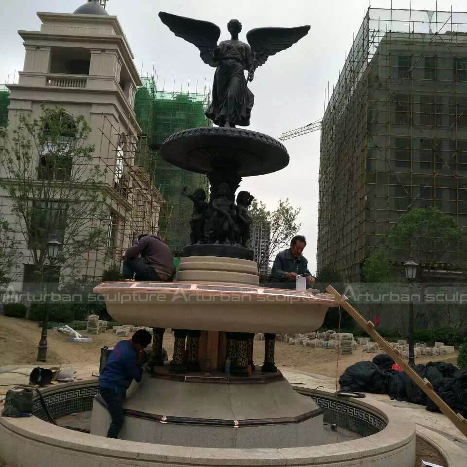 central park angel statue