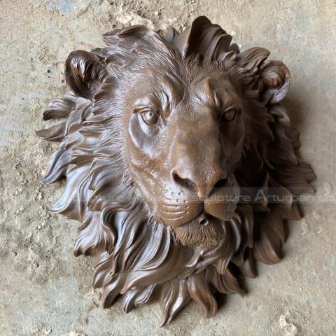 lion head sculpture