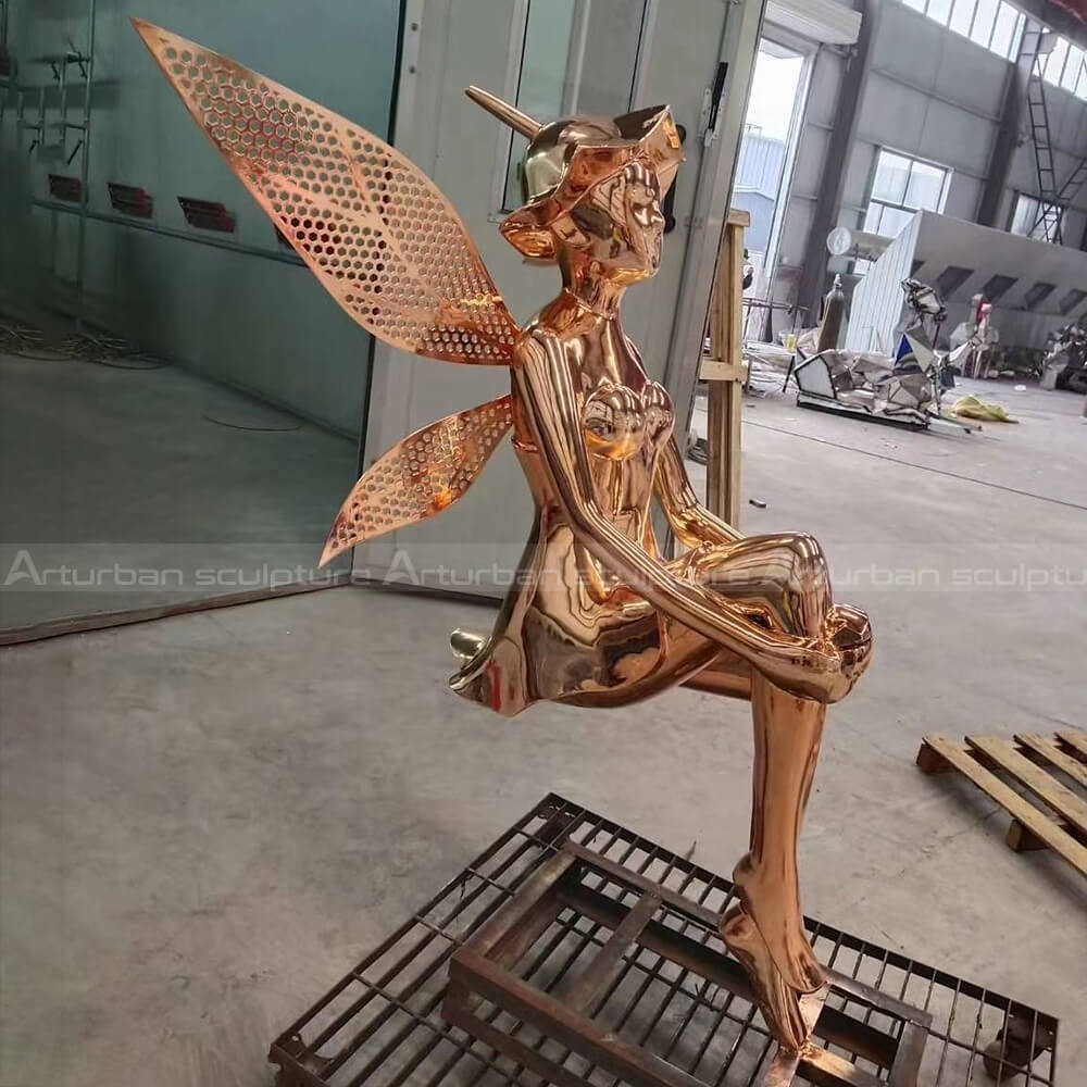 metal fairy sculptures