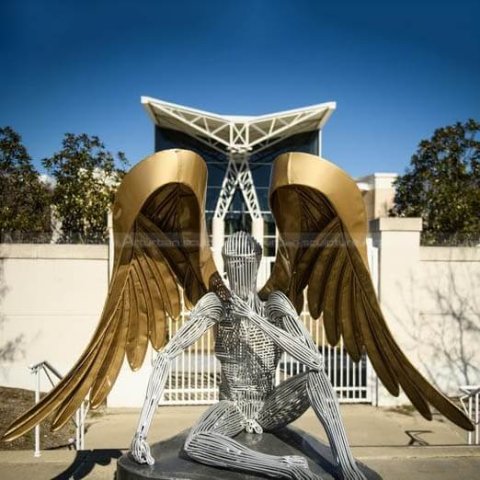 abstract angel statue