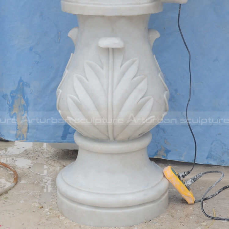 pedestal of cherub water fountain