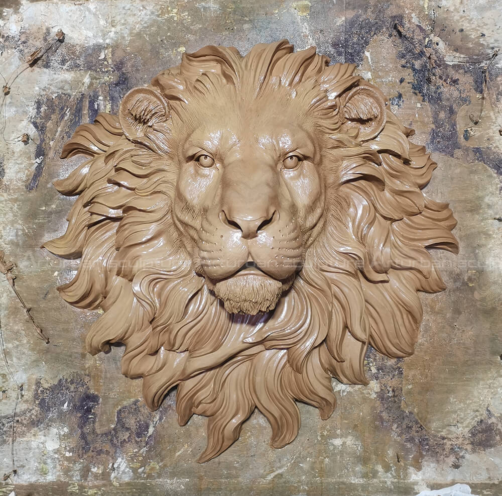 lion head clay mold