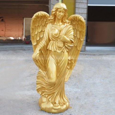 golden angel sculpture