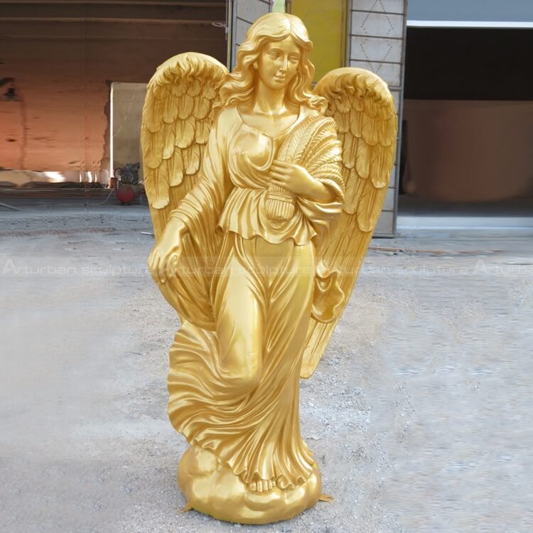 golden angel sculpture