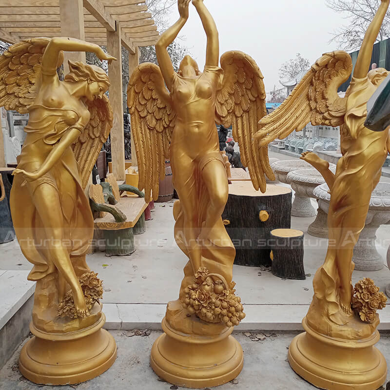 golden angel statue