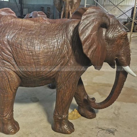 brass elephant sculpture