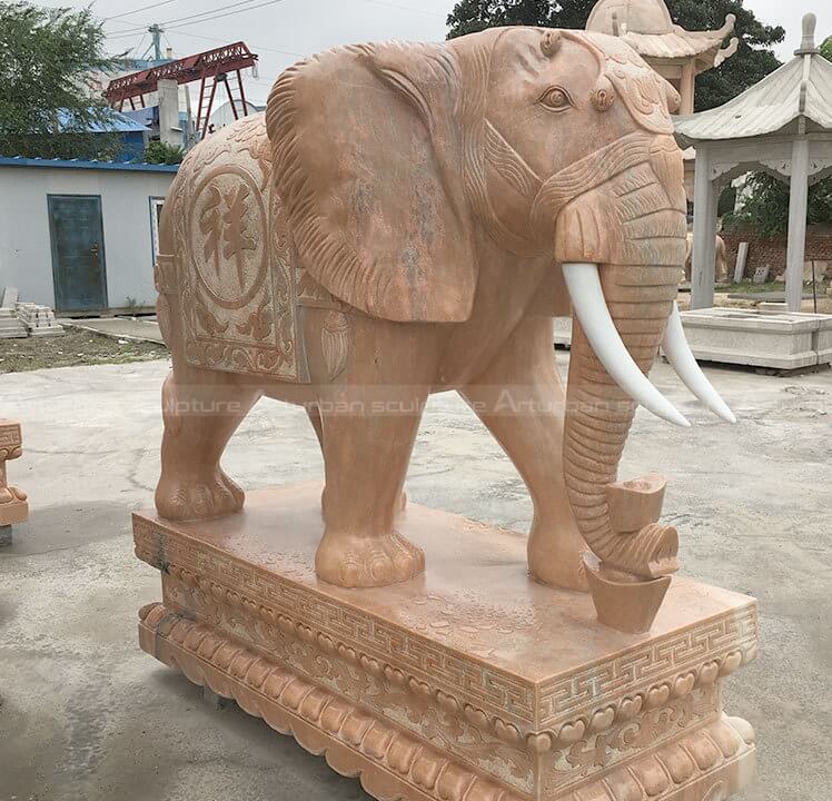 elephant marble statue for garden