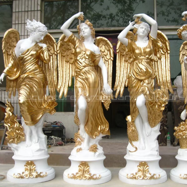 4 seasons golden statues