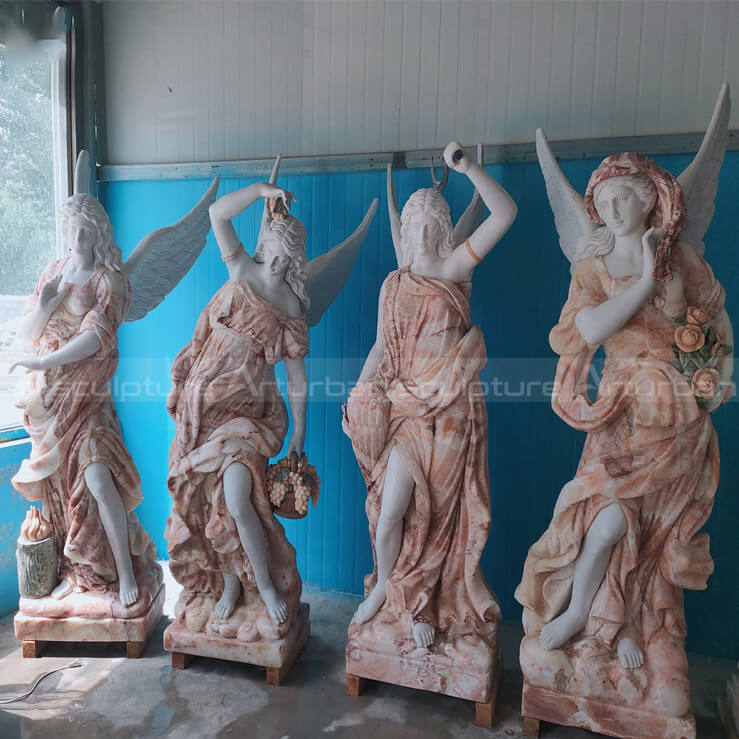 White Marble Angel Statue