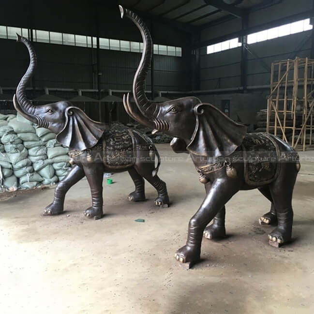 paired elephant statue feng shui