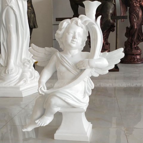marble cherub statue
