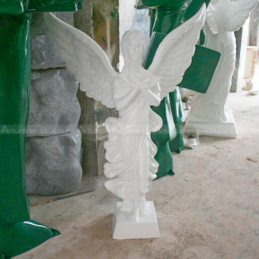 fiberglass white angel statues
