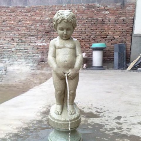 boy peeing statue