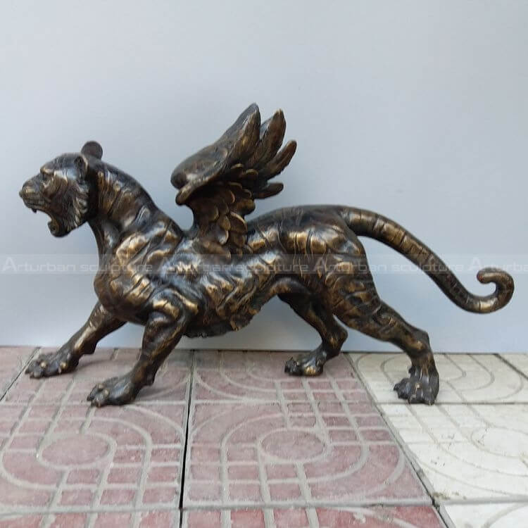 tiger with wings statue