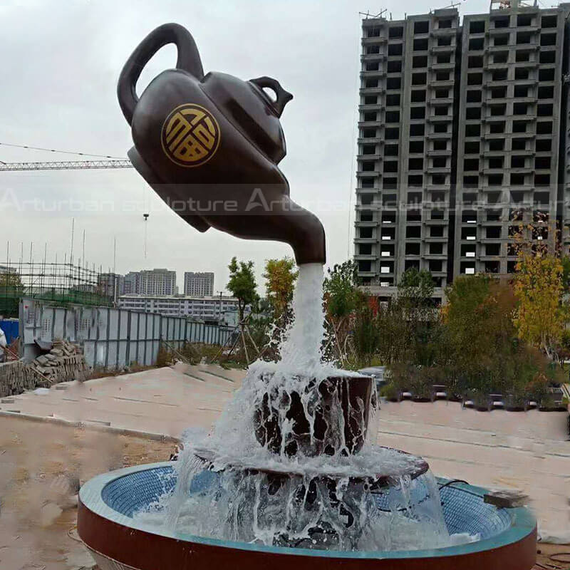 floating teapot fountain