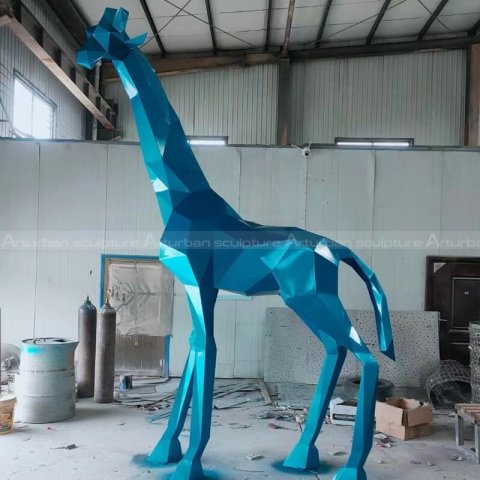 metal giraffe statue