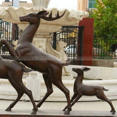 deer statues for outside