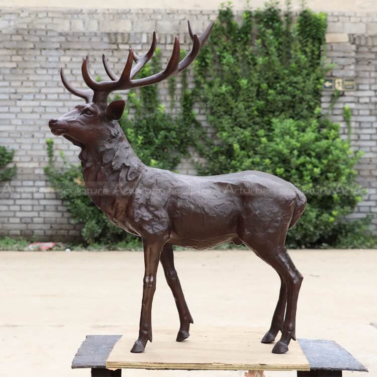  bronze deer sculpture