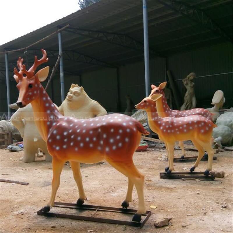 resin deer sculpture