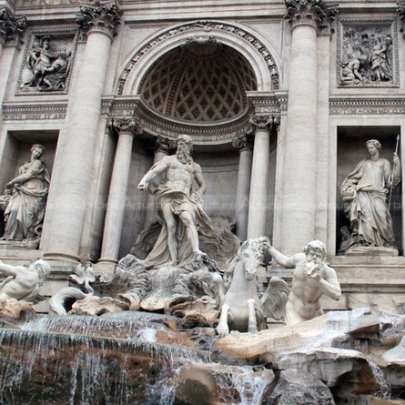 Trevi fountain sculpture