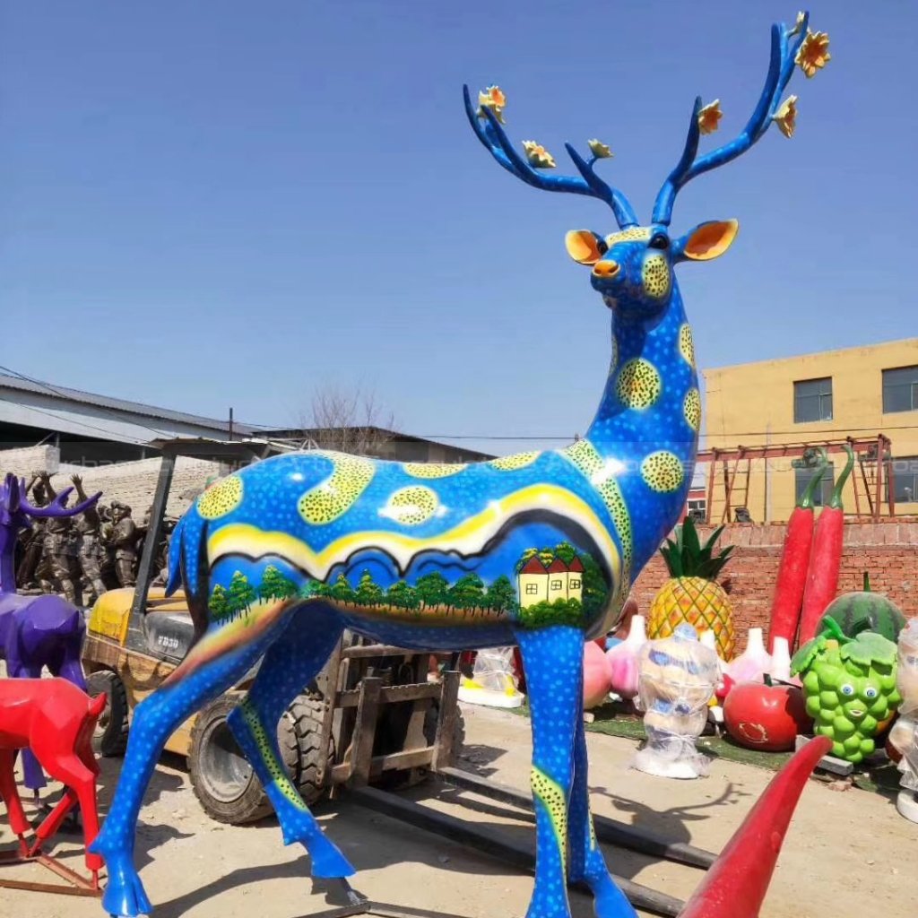 Fiberglass Deer Statue