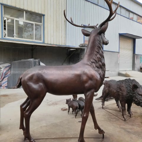 bronze stag ornaments