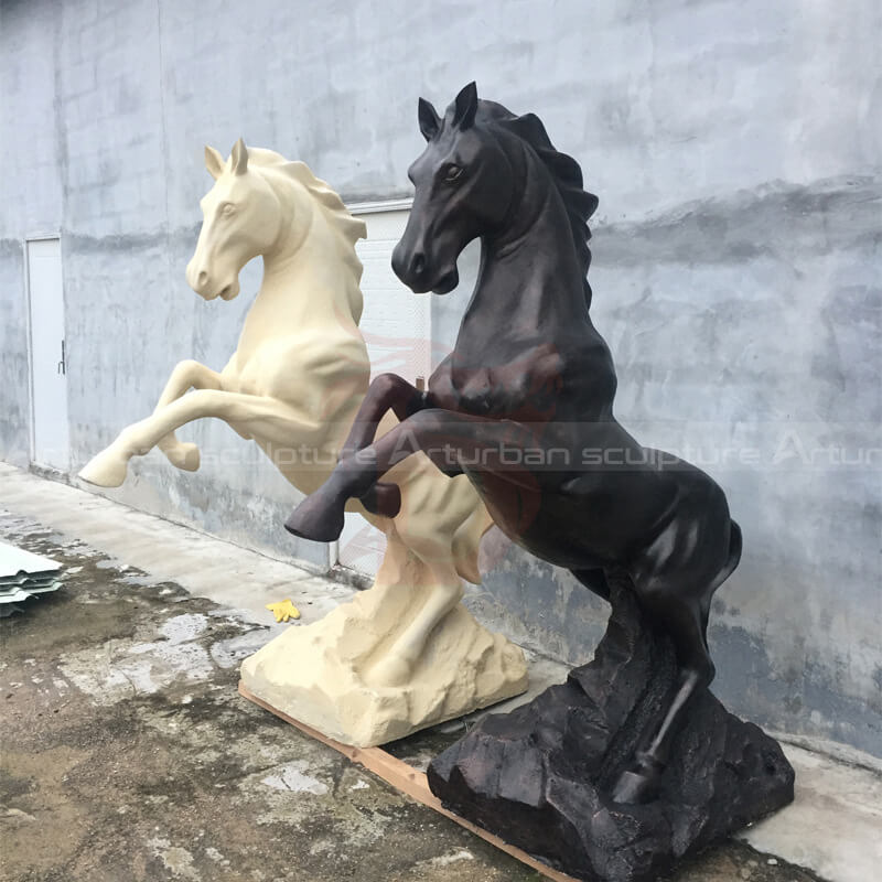 full size horse statue in fiberglass