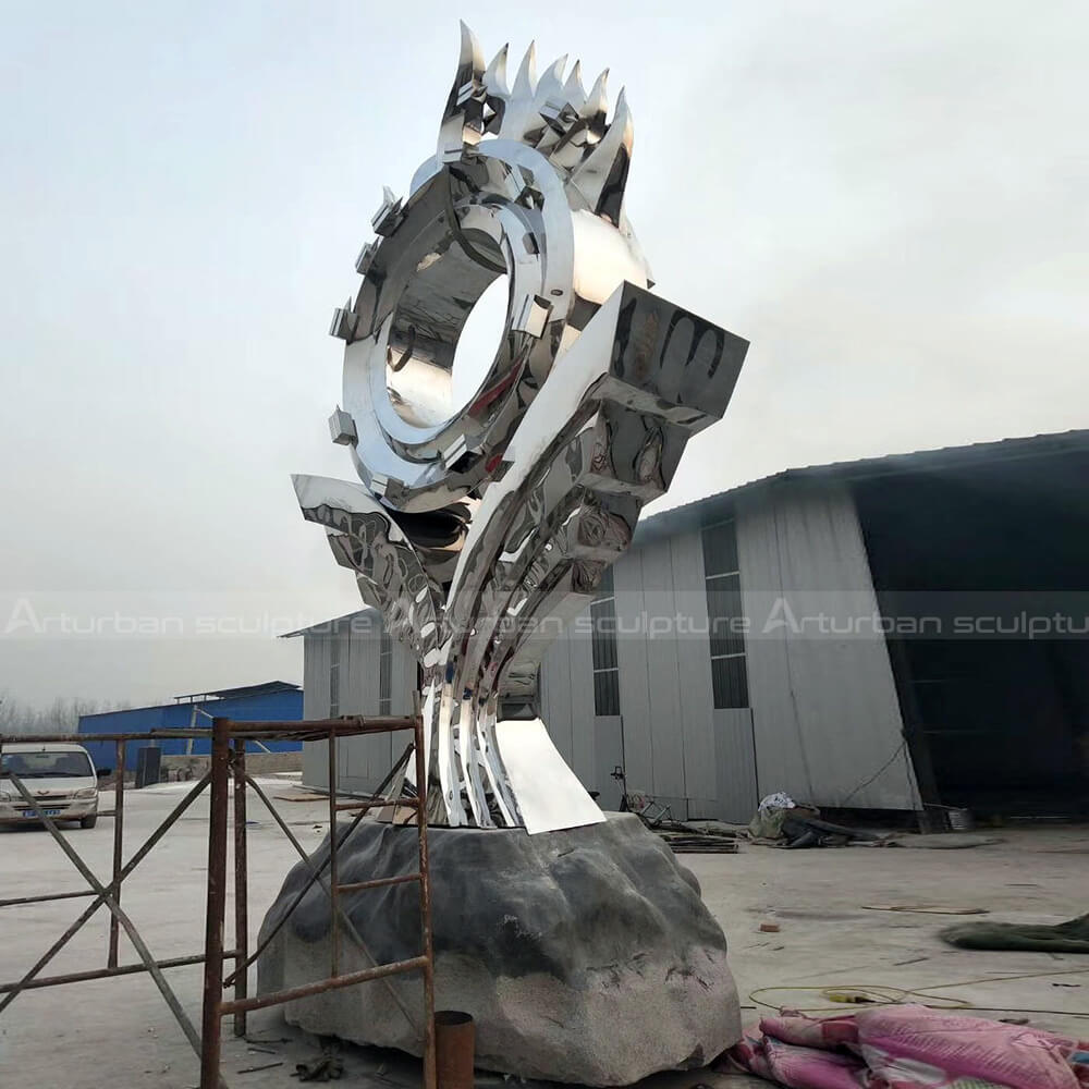 Abstract metal Sculpture