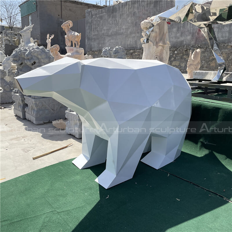 white bear statue