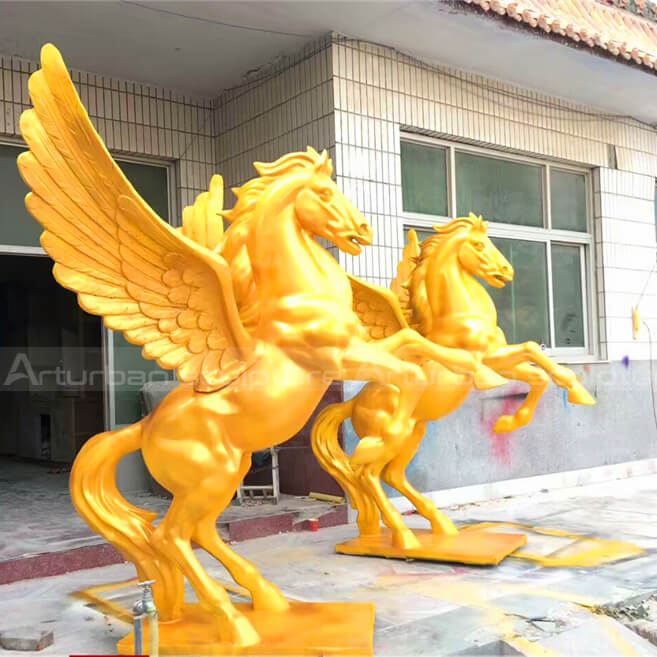 horse with wings statue