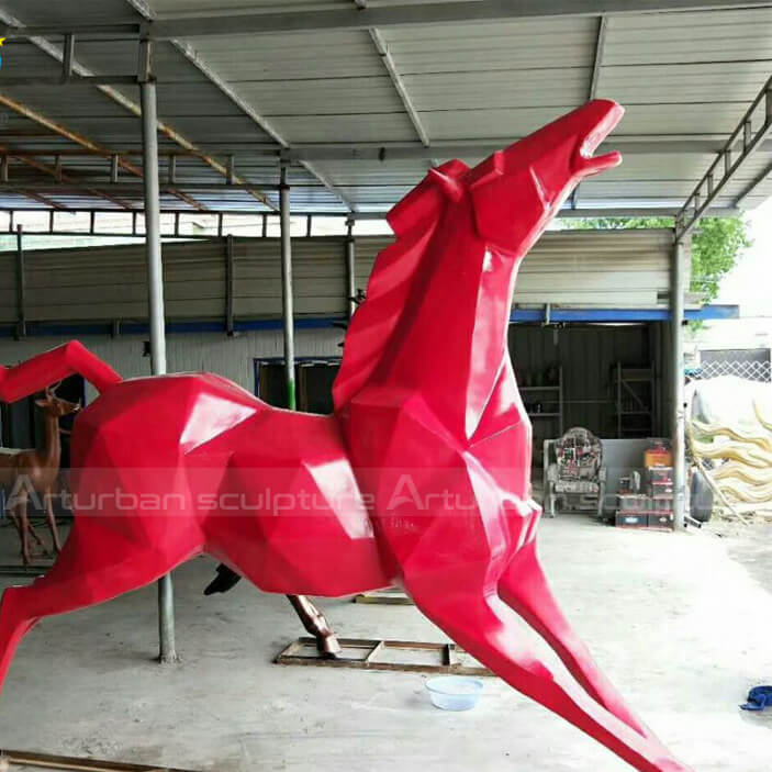 abstract horse sculpture