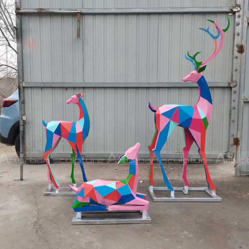 deer family statue