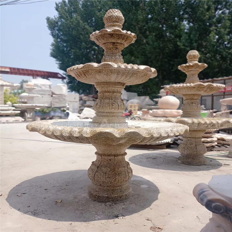 3 tiered marble fountains