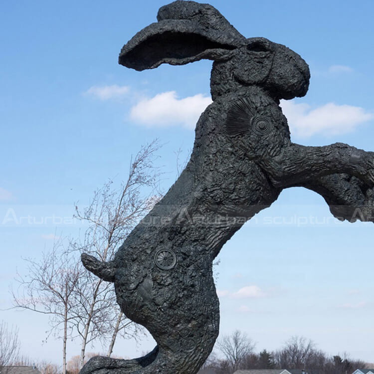 large hare garden sculpture