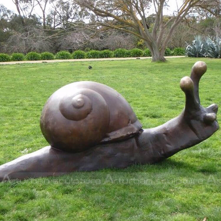 snail garden statues