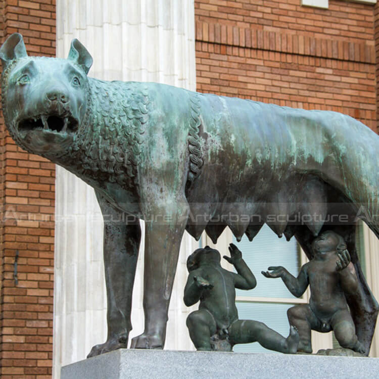 bronze capitoline wolf statue