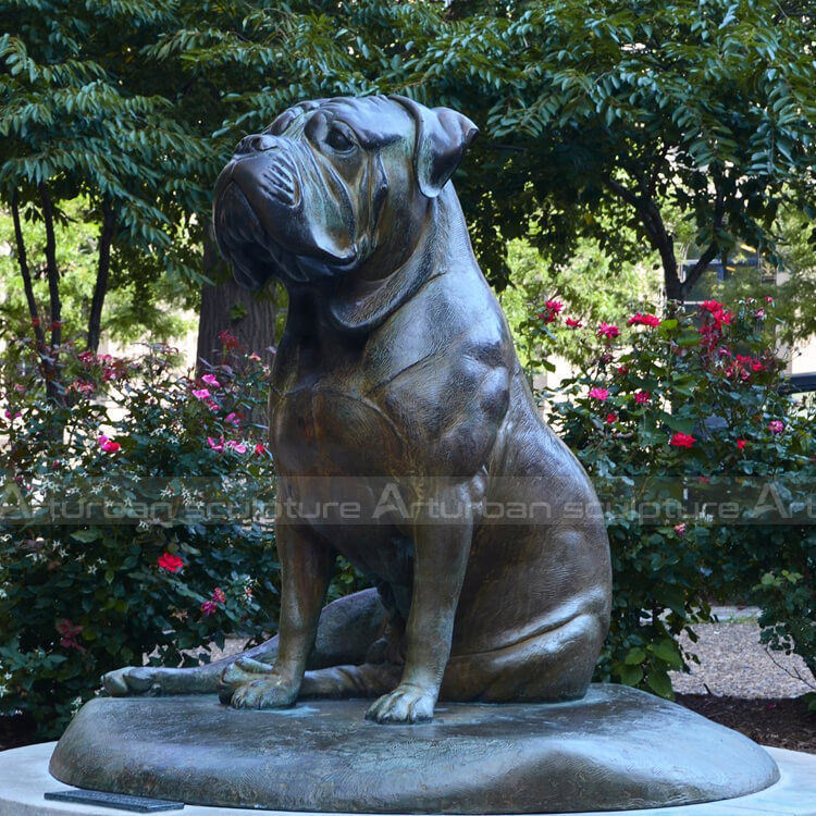 bulldog garden ornament