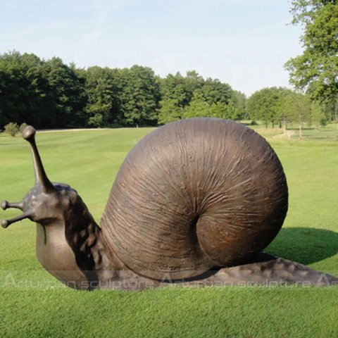 snail garden statues