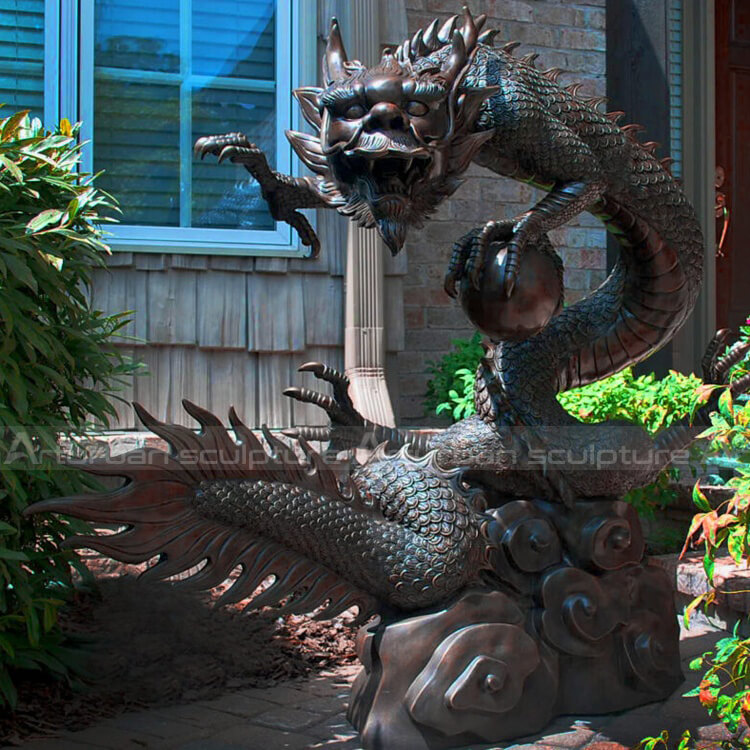chinese dragon sculptures