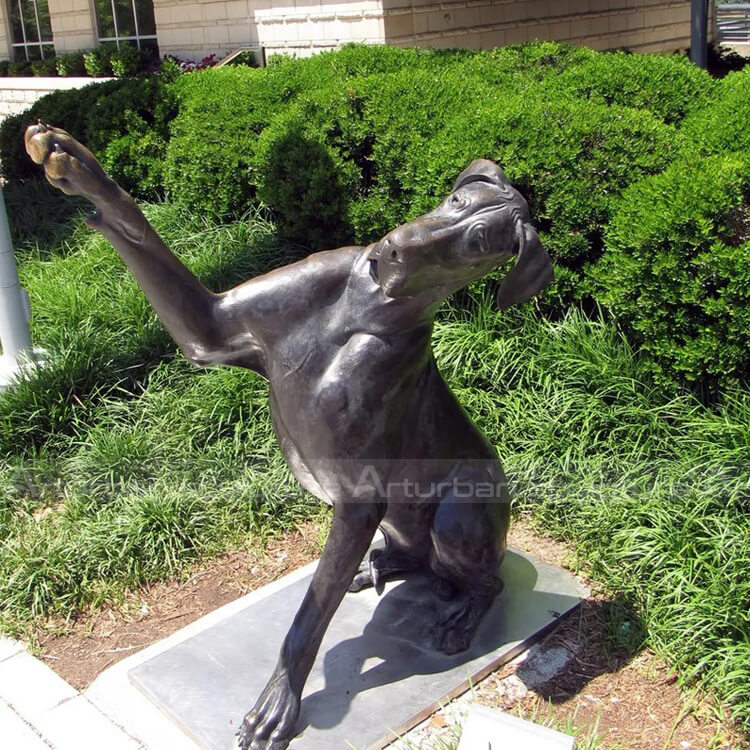 bronze great dane statue