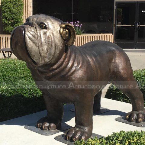 bulldog garden ornament